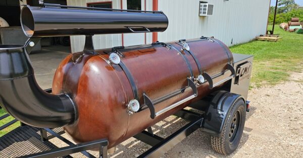 🔥 150-Gallon Offset Smoker with Insulated Firebox on Cart Tires - Image 5