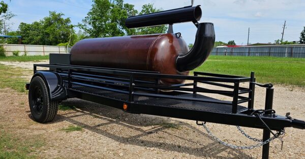 🔥 150-Gallon Offset Smoker with Insulated Firebox on Cart Tires - Image 2