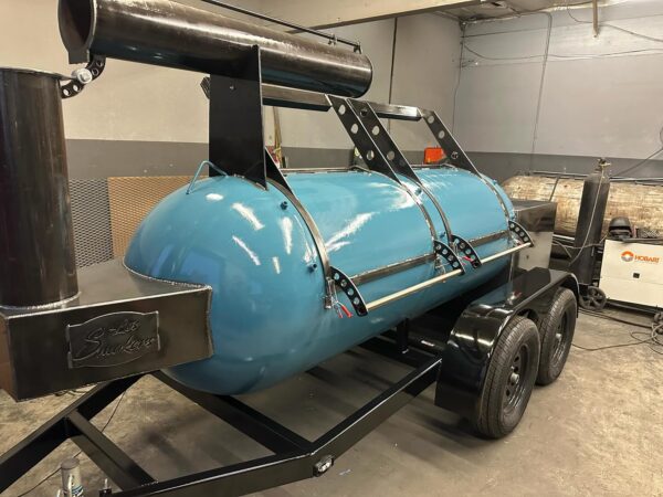 🔥 500-Gallon Offset Smoker on Trailer