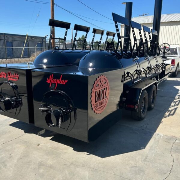 🔥 Double 1000-Gallon Smoker with Insulated Firebox & Santa Maria Grill - Image 2