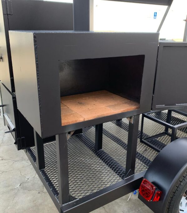 🔥 250-Gallon Offset Smoker with Insulated Firebox, Wood Storage & Santa Maria Grill - Image 7